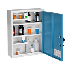 ADI999-04-BLU - Alpine - AdirMed Large Medical Security Cabinet, Dual Locks, Blue