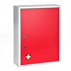 ADI999-04-RED - Alpine - AdirMed Large Medical Security Cabinet, Dual Locks, Red