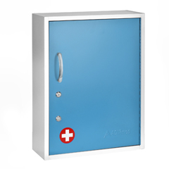 ADI999-06-BLU - Alpine - AdirMed Medicine Cabinet w/ Pull-Out Shelf & Document Pocket, Blue