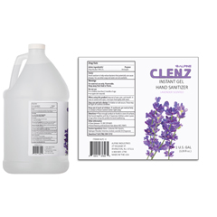 ALPALPC-4 - Alpine - CLENZ Instant Gel Hand Sanitizer Refills, 1 Gallon, 4 Bottles/Case- Lavender Scent