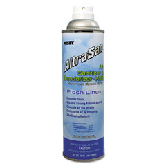 Amrep AltraSan Air Sanitizer and Deodorizer, Fresh Linen, 10 oz Aerosol Spray