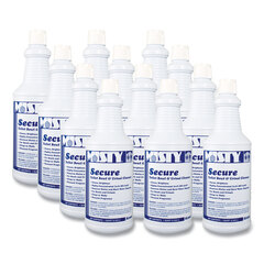 Amrep Misty&reg; Secure Hydrochloric Acid Bowl Cleaner, Mint Scent, 32oz Bottle, 12/Carton