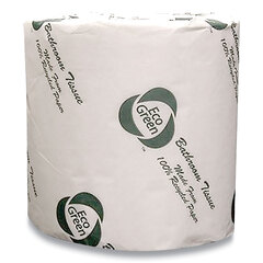American Paper Converting Recycled 2-Ply Standard Toilet Paper, Septic Safe, White, 600 Sheets/Roll, 48 Rolls/Carton