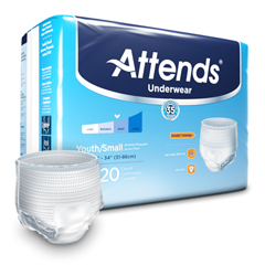 MON546743CS - Attends - Moderate Absorbency Protective Underwear, Small, 80/CS