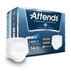 MON830764CS - Attends - Absorbent Underwear Attends Pull On Large Disposable Heavy Absorbency