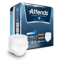 MON830767BG - Attends - Absorbent Underwear Attends Pull On X-Large Disposable Heavy Absorbency