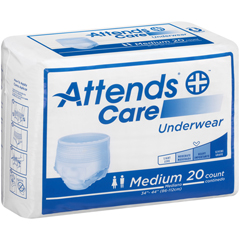 MON771656BG - Attends - Care® Moderate Absorbency Protective Underwear, Medium, 80/CS