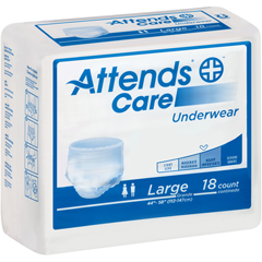 MON771657BG - Attends - Care® Moderate Absorbency Protective Underwear, Large, 18 EA/BG