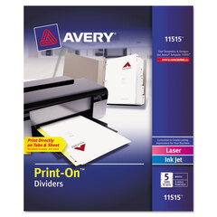 AVE11515 - Avery® Print-On™ Dividers