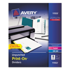 AVE11553 - Avery® Print-On™ Dividers