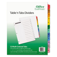 AVE11673 - Avery® Office Essentials™ Table N Tabs™ Dividers