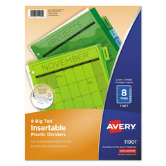 AVE11901 - Avery® Big Tab™ Insertable Plastic Dividers