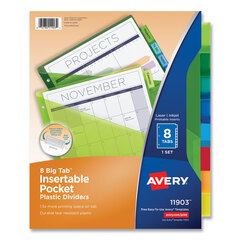 AVE11903 - Avery® Big Tab™ Pocket Insertable Plastic Dividers