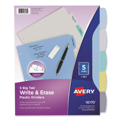 AVE16170 - Avery® Translucent Durable Write-On Reference Index Dividers