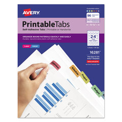 AVE16281 - Avery® Printable Repositionable Plastic Tabs