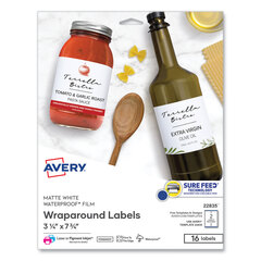 AVE22835 - Avery® Durable Water-Resistant Wraparound Labels with Sure Feed™ Technology