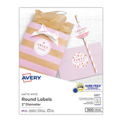 AVE22877 - Avery® Round Print-to-the-Edge Labels with Sure Feed™