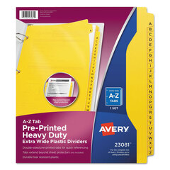 AVE23081 - Avery® Preprinted Plastic Tab Dividers