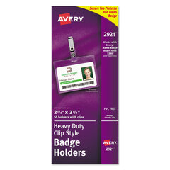 AVE2921 - Avery® Top Load Clip Style Badge Holders