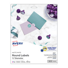 AVE4221 - Avery® Printable Self-Adhesive Permanent 3/4 Round ID Labels