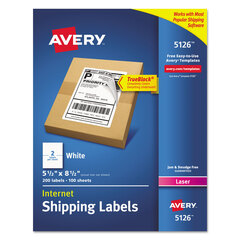 AVE5126 - Avery® Shipping Labels w/Ultrahold™ Ad & TrueBlock®