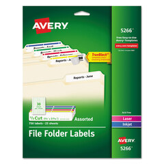 AVE5266 - Avery® Permanent File Folder Labels with TrueBlock™ Technology