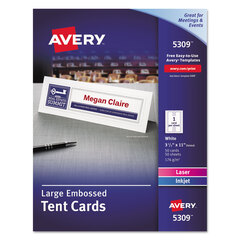 AVE5309 - Avery® Large Embossed Tent Cards