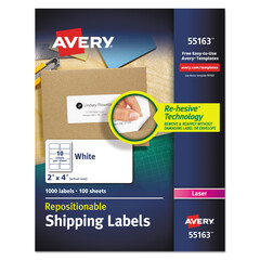 AVE55163 - Avery® Repositionable Shipping Labels