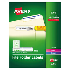 AVE5766 - Avery® Permanent File Folder Labels with TrueBlock™ Technology