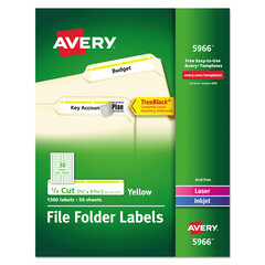 AVE5966 - Avery® Permanent File Folder Labels with TrueBlock™ Technology