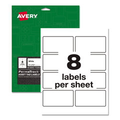 AVE61530 - Avery® PermaTrack® Durable White Asset Tag Labels