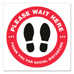 Avery Social Distancing Floor Decals, 10.5