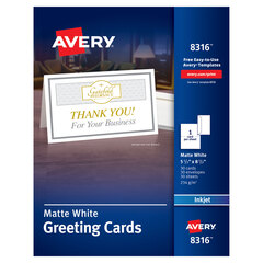AVE8316 - Avery® Half-Fold Greeting Cards with Envelopes