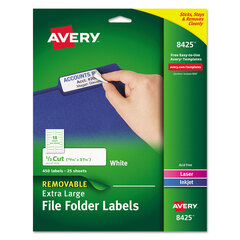 AVE8425 - Avery® Extra-Large File Folder Labels with TrueBlock® Technology