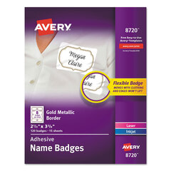AVE8720 - Avery® Flexible Adhesive Name Badge Labels