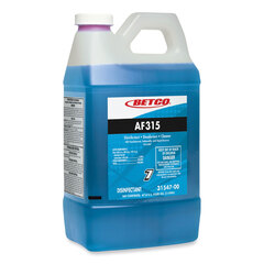 Betco AF315 Disinfectant Cleaner, Citrus Floral Scent, 2 L Bottle, 4/Carton