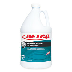 Betco Advanced Gel Hand Sanitizer, 1 gal Bottle, Light Fresh Scent, 4/Carton