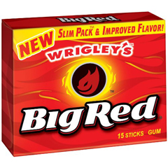 BFVWMW21737-BX - Wrigley's - Big Red Gum Slim Pack 15 Stick