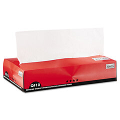 Packaging Dynamics QF10 Interfolded Dry Wax Deli Paper, 10 x 10.25, White, 500/Box, 12 Boxes/Carton