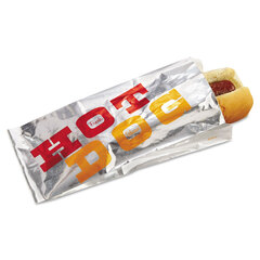 BGC300455 - Bagcraft Papercon® Paper-Lined Foil Hot Dog Bags