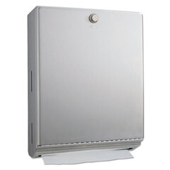 Bobrick ClassicSeries Surface-Mounted Paper Towel Dispenser, 10.81 x 3.94 x 14.06, Satin