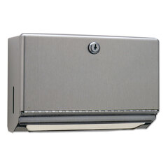 Bobrick Surface-Mounted Paper Towel Dispenser, 10.75 x 4 x 7.06, Stainless Steel
