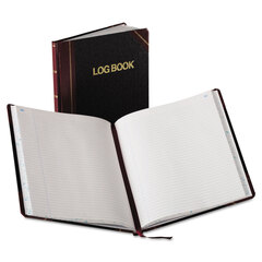 BORG21150R - Boorum  Pease® Log Book with Red and Black Cover