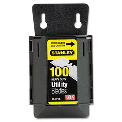 Stanley-Bostitch Wall Mount Utility Knife Blade Dispenser w/Blades, 100/Pack
