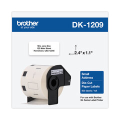 BRTDK1209 - Brother® Pre-Sized Die-Cut Label Roll for QL Label Printers