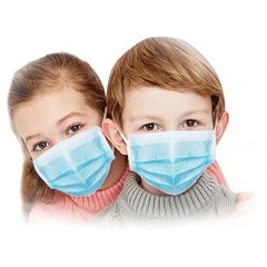 Detoxiz 3ply K-K12 Kids Ear Loop Disposable Blue Mask - 150 per Box