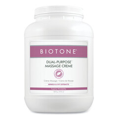 Biotone Dual-Purpose Massage Creme, 1 gal Jar, Unscented