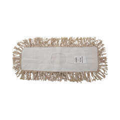 Unisan Mop Head, Dust, Cotton, Cut-End, 18 x 5, White