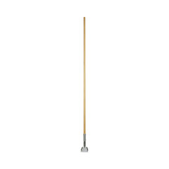 Unisan Clip-On Dust Mop Handle, Double-Lacquered Wood, 15/16