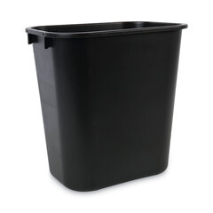 Boardwalk Soft-Sided Wastebasket, 14qt, Plastic, Black